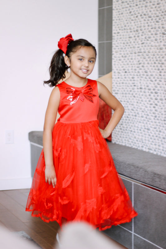 Red Butterfly Masquerade Dress