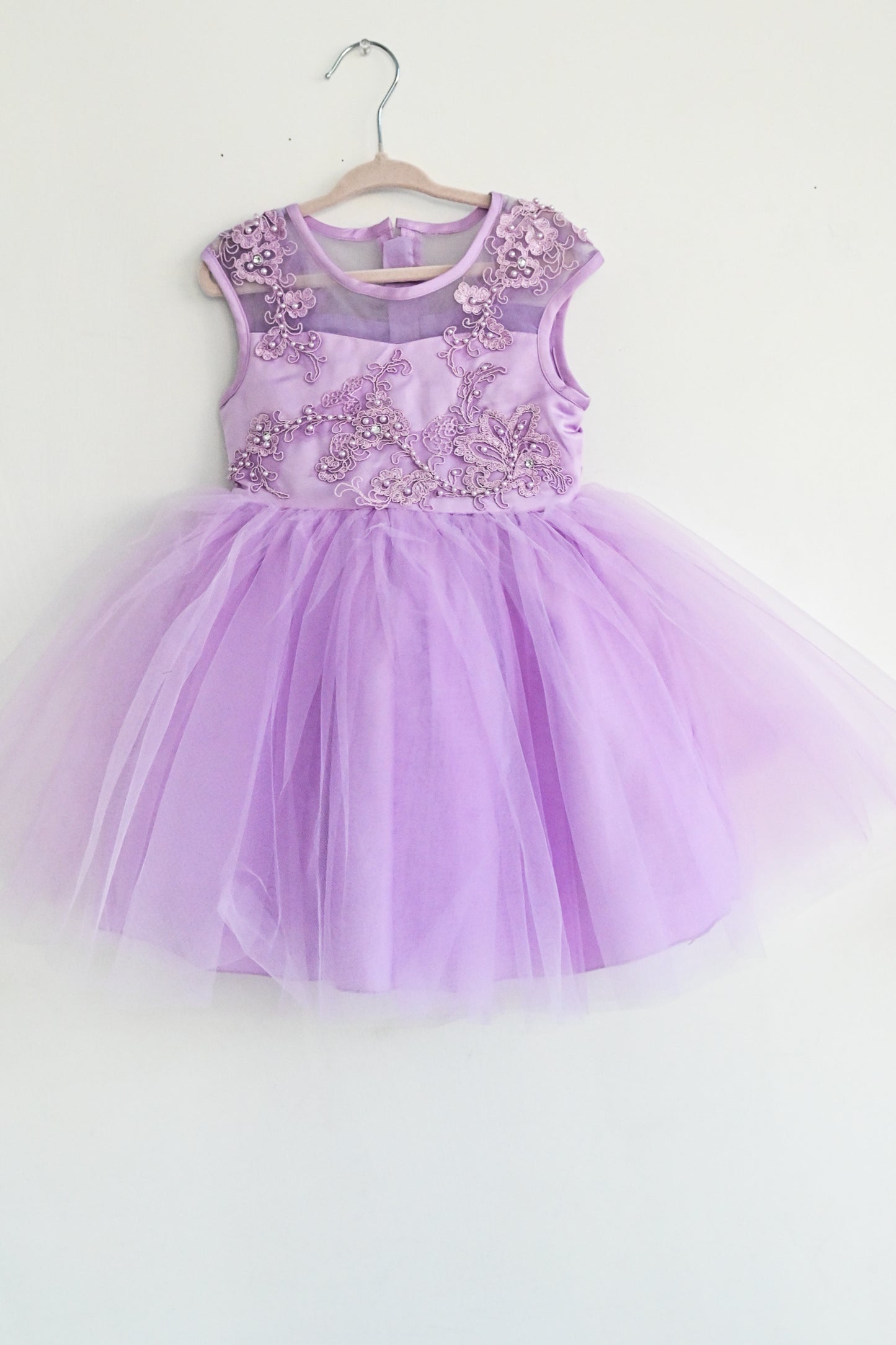 Purple Pearl Party Dress