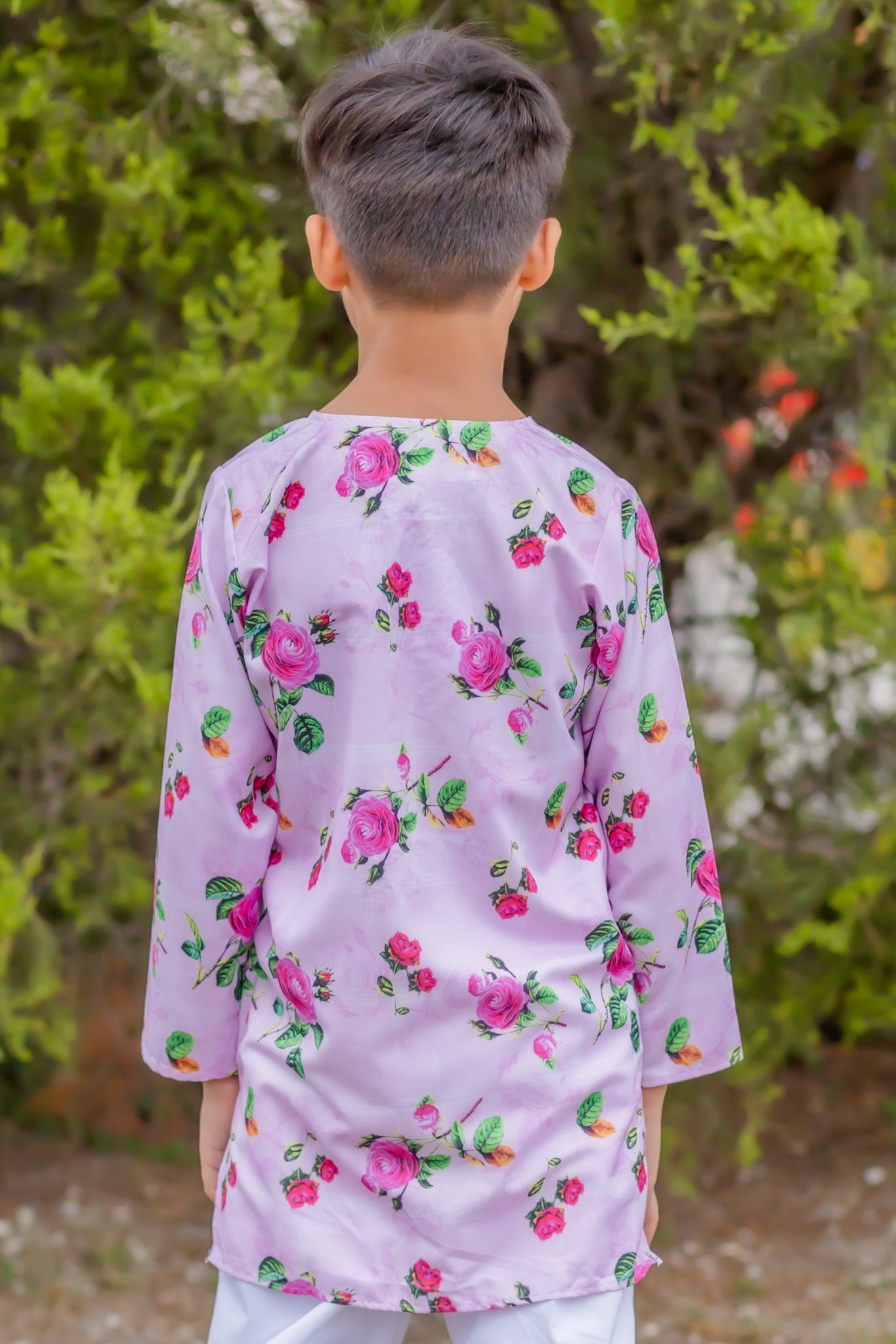 Cherry Blossom Boy's Kurta Pajama Set